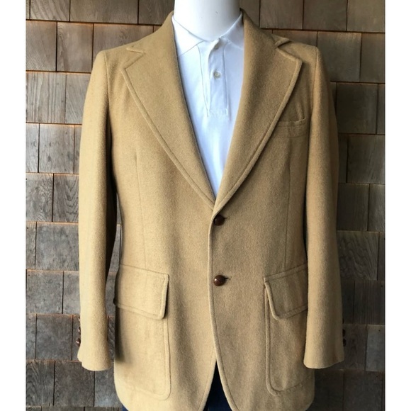 Camel Hair Blazer Size 6 Vintage - Picture 1 of 14
